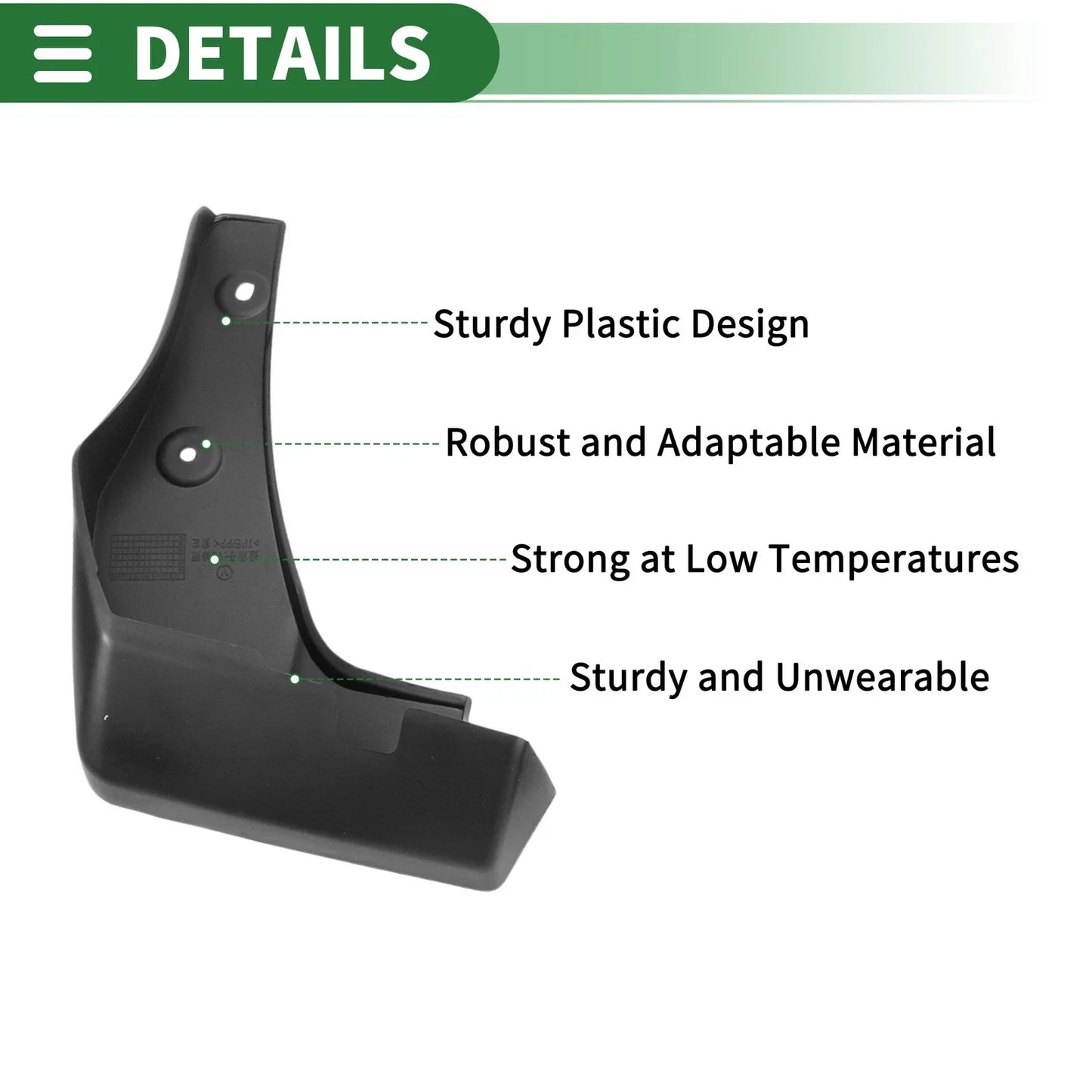 Mud Flaps Splash Guards Front & Rear for Honda Gienia (2016-2019)