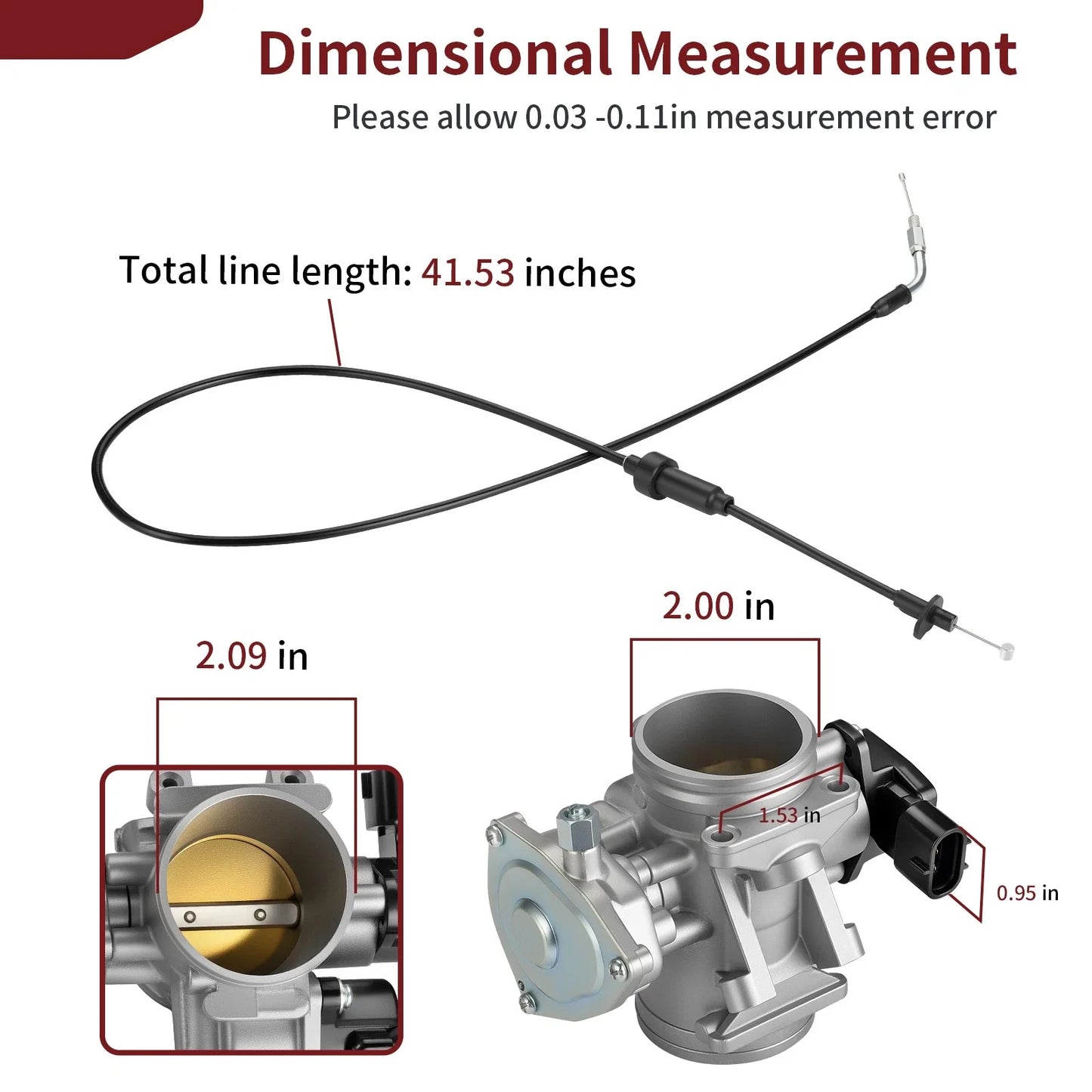 Throttle Body Assembly With Cable for Polaris Sportsman 550 Forest (2012–2014)