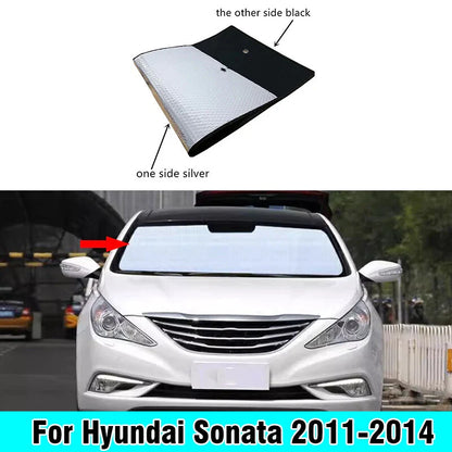 Front Windshield Interior Privacy Sunshade for Hyundai Sonata (2011-2014)