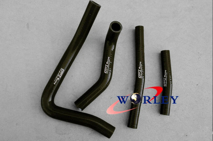 Yellow Silicone Radiator Hose for Suzuki RM250 (1996–2000)