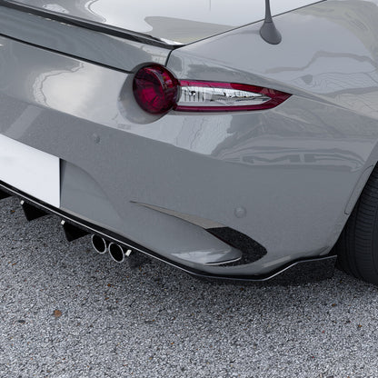 Tape-On Black Rear Bumper Side Air Vent Trim for Mazda MX-5 Miata (2016–2023)
