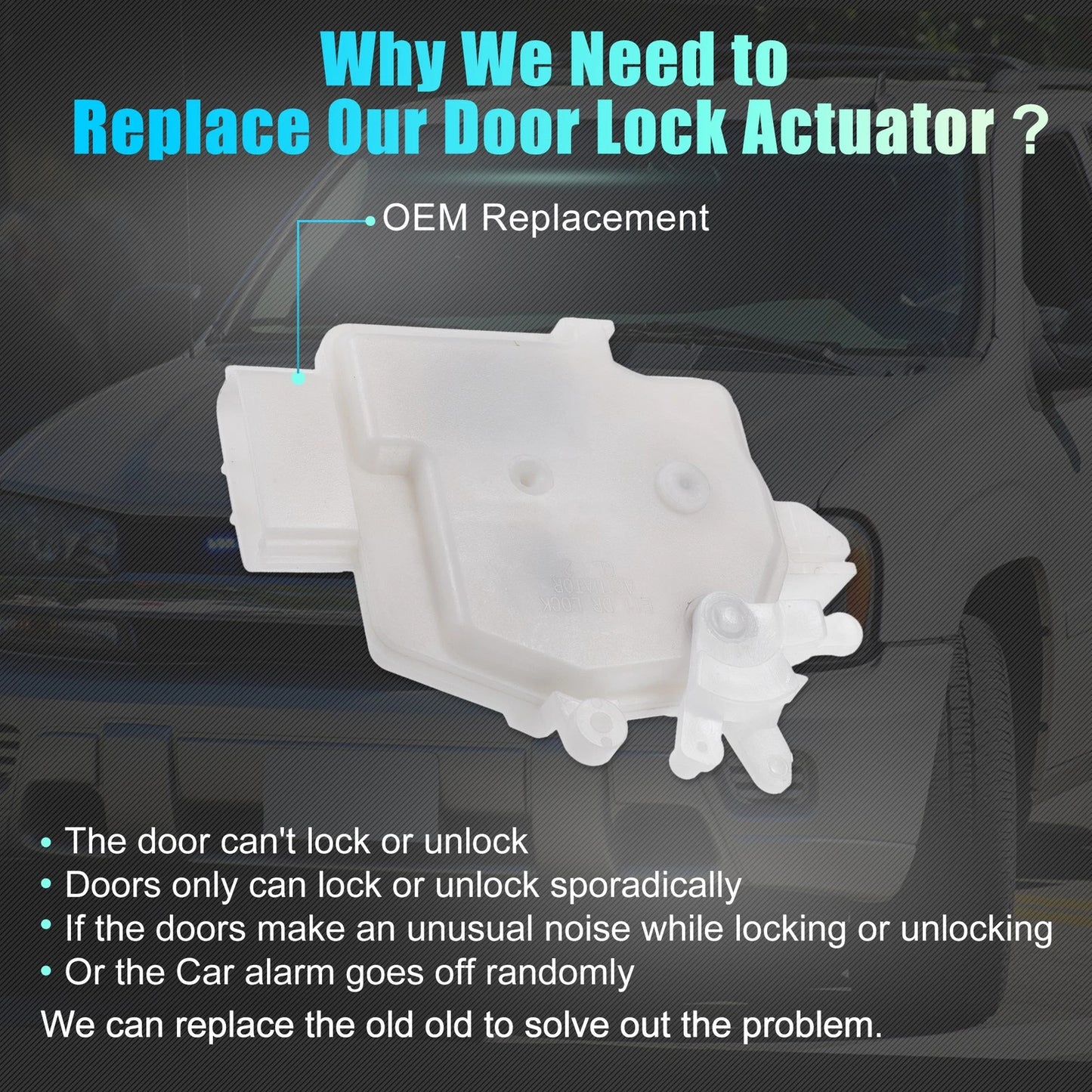 Front Left Door Latch Lock Actuator Motor for Nissan Frontier (No. 80501ZP70A)