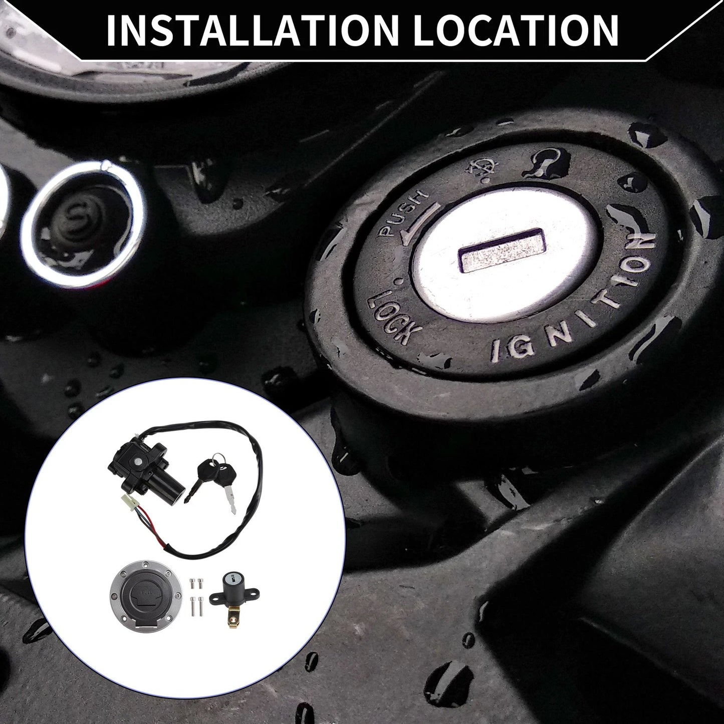 Ignition Key Switch Lock Set for Yamaha FJ13 FJ1300 (2001–2016)
