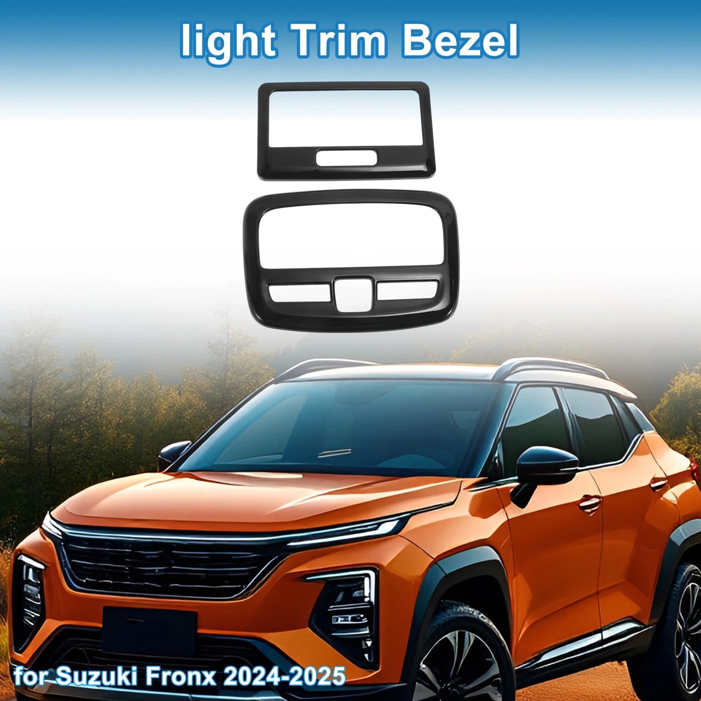 Front Row Rear Row Light Trim Bezel for Suzuki Fronx (2024–2025) Black