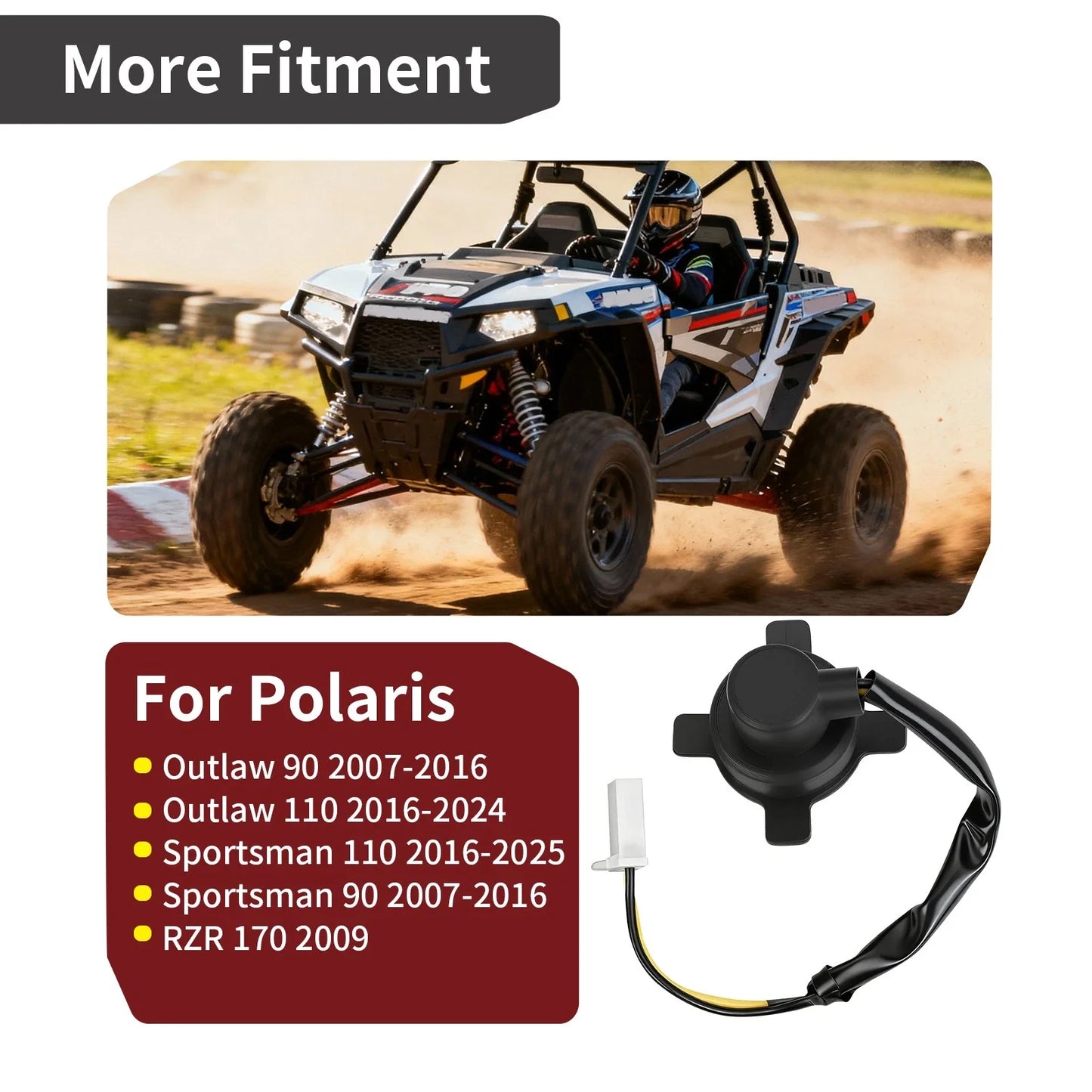 Headlight Socket for Polaris Outlaw 110 / Sportsman 110 (2016–2025)