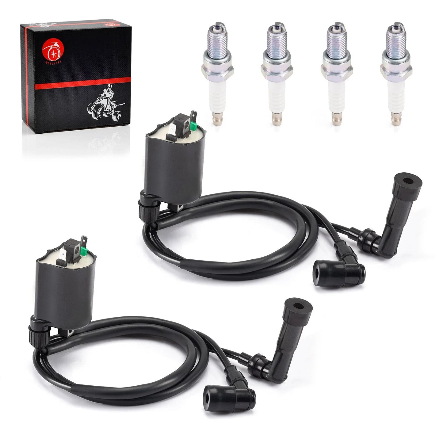 Ignition coil w/ spark plug for Kawasaki VN1500 Vulcan (1999–2001)