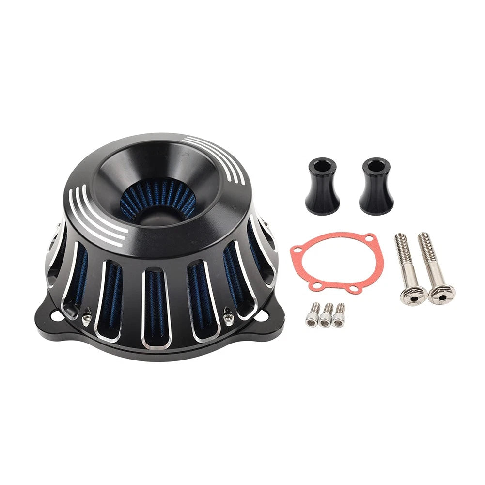 Chrome Air Cleaner Intake Filter Kit for Harley Sportster XL883 XL1200 (1991–Present)