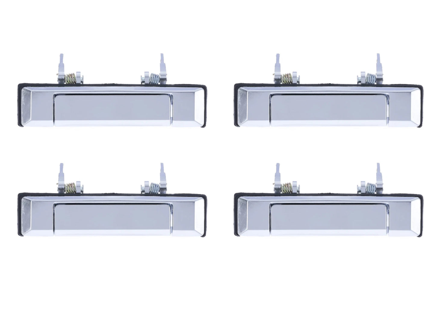Set of 4 Chrome Outer Door Handles for Toyota Landcruiser 60 Series (1980–1990)