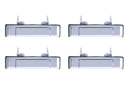 Set of 4 Chrome Outer Door Handles for Toyota Landcruiser 60 Series (1980–1990)