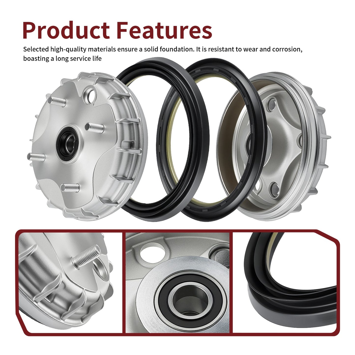 Front Brake Drum & Seal for Honda ATV Rancher 350 (2000–2006)