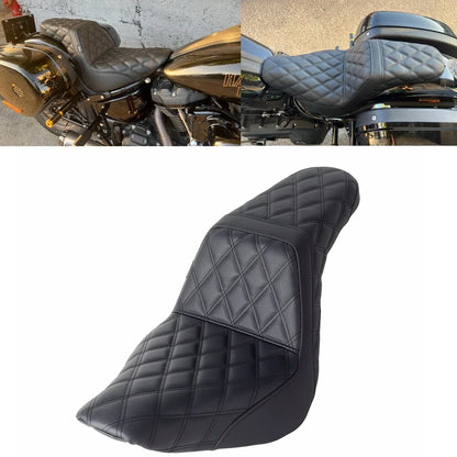 Sport Type Gel Pad Seat for Harley Softail FLSB FXLR FXLRS FXLRST (18-23)