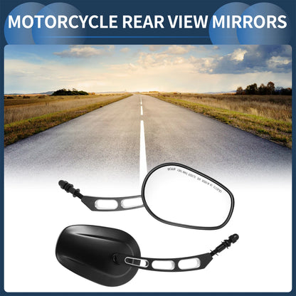 Set of 2 Rear View Mirrors for Harley Dyna, Road King, Softail, Sportster