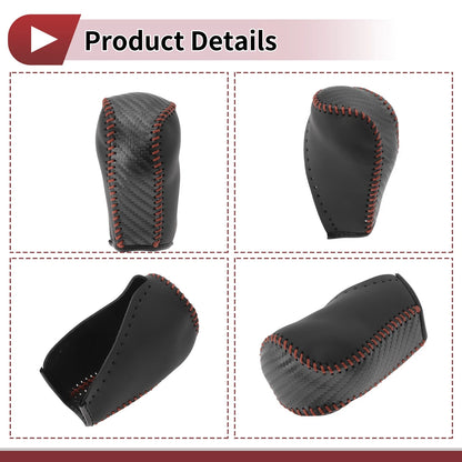 Gear Shift Knob Cover for Toyota Corolla (2014–2018) Brown Faux Leather