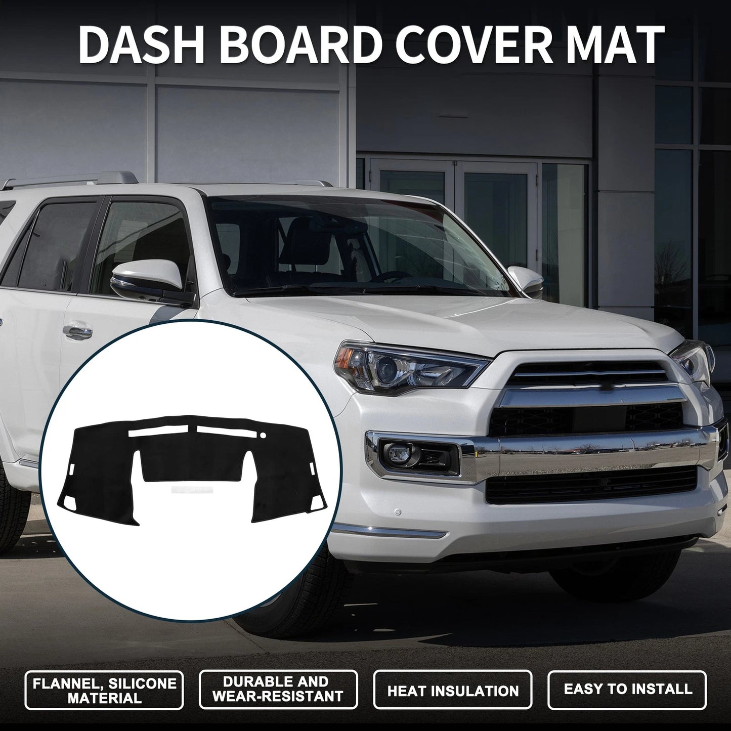 Dashboard Cover Mat for Daihatsu Wake LA700S/LA710S (2014–2023) Black Set