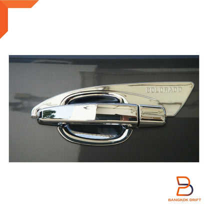 Chrome Door Handle Cover Insert Bowl Trim for Chevy Colorado Z71 (2012-2019)