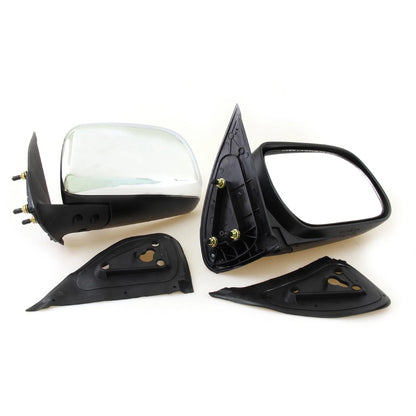 Set of 2 Chrome Door Wing Mirrors for Toyota Hilux (2005–2012)