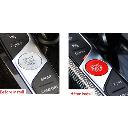 Red Start Stop Engine Button Switch Cover for BMW 3 4 8 Series (2019-2023)