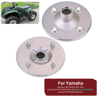 Set of 2 Rear Wheel Hubs for Yamaha Big Bear 400 Grizzly 350 450 (1990–2006)