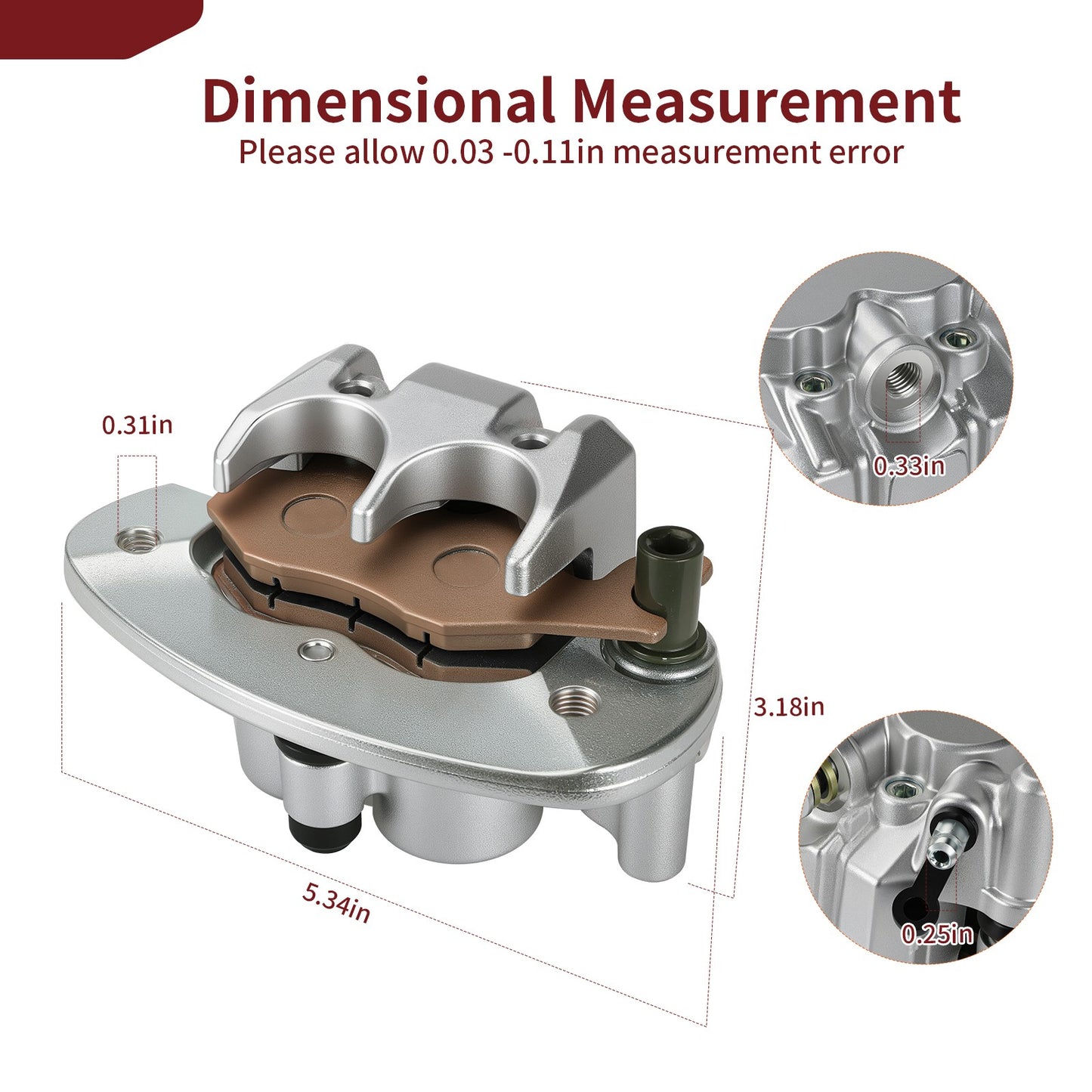 Rear Brake Caliper for Can Am Commander 800 (2011–2020)