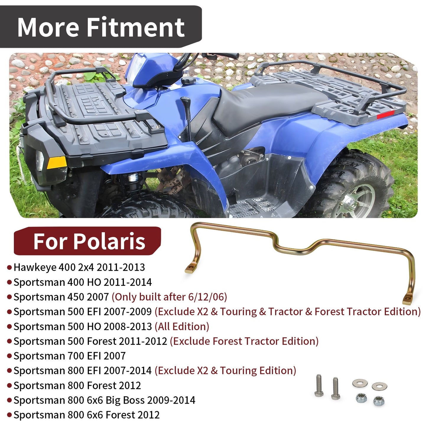Rear Cab Seat Latch Retainer for Polaris Sportsman 700 EFI (2007)