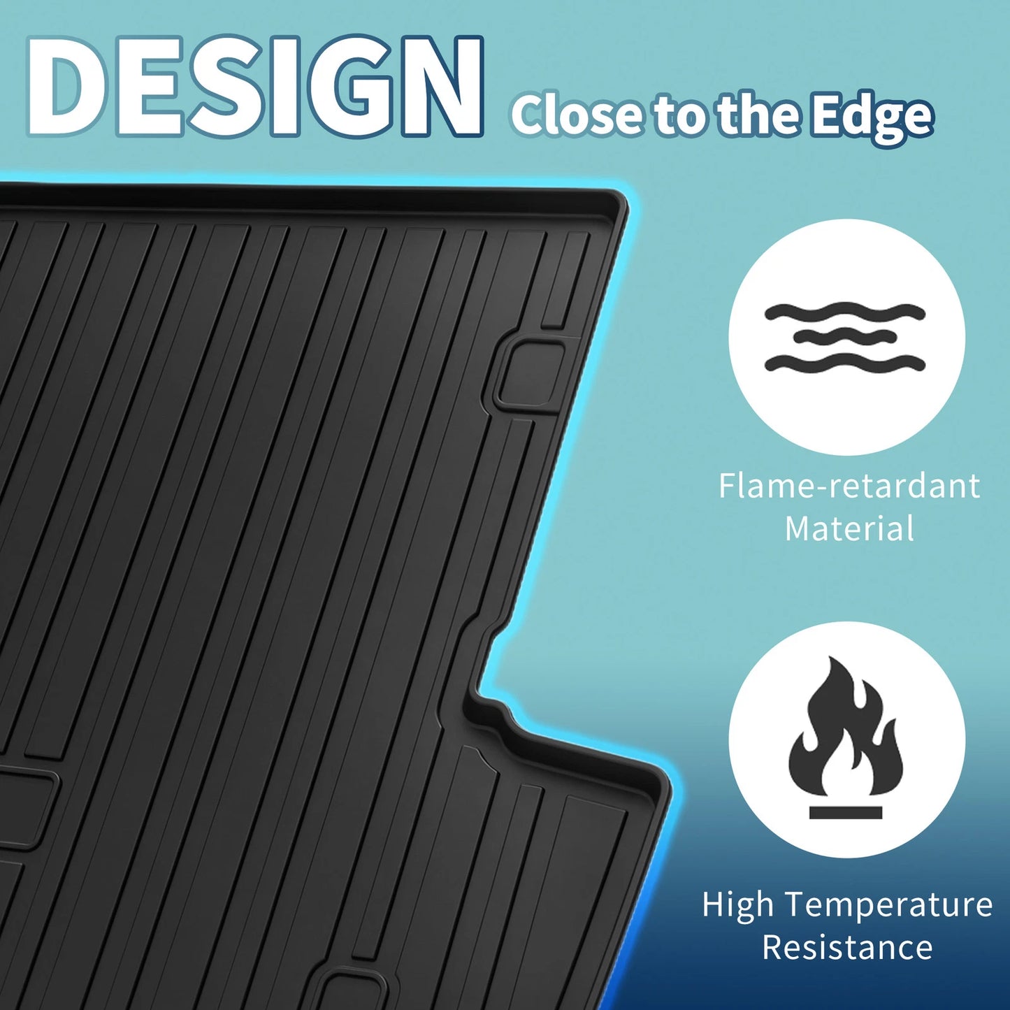 Flat Face Cargo Liner Rear Trunk Mat for Toyota 4Runner (2013–2022) TPE