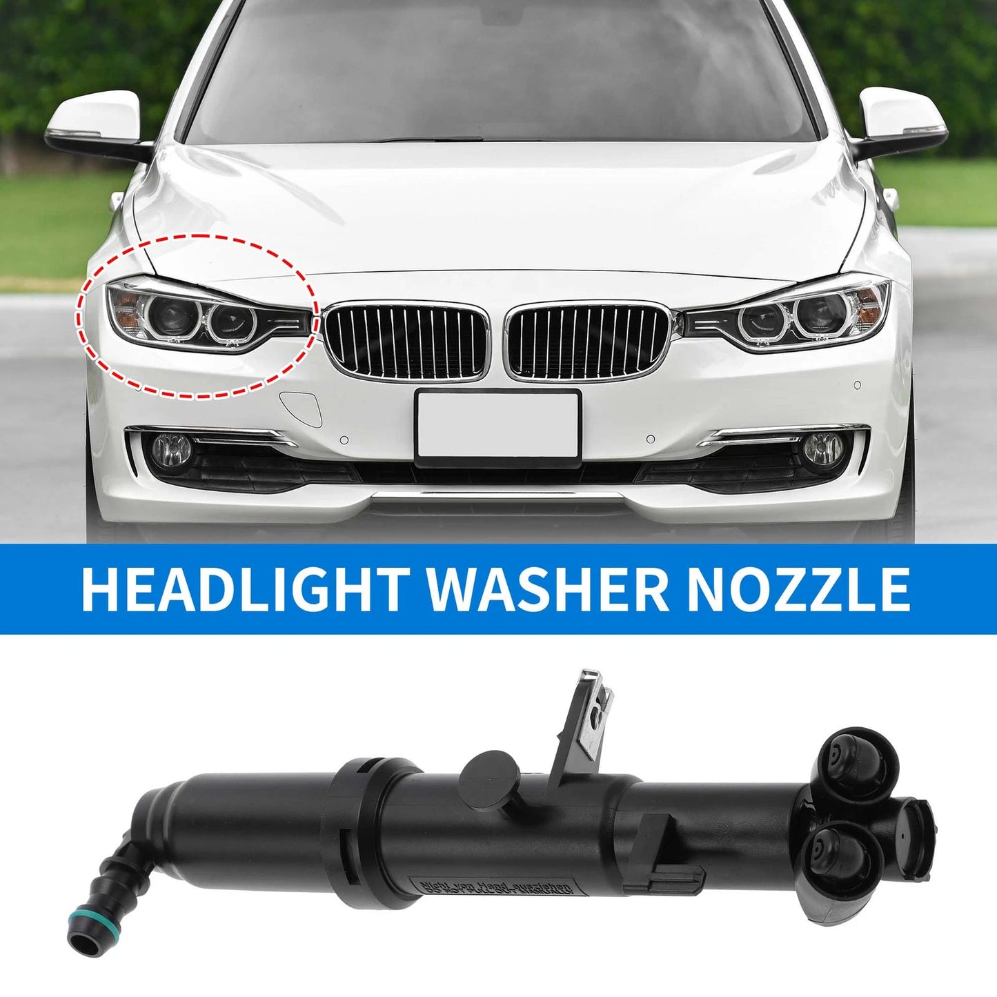 Front Right Headlight Washer Nozzle for Mercedes S63 AMG (2007–2010) No. 2218601447
