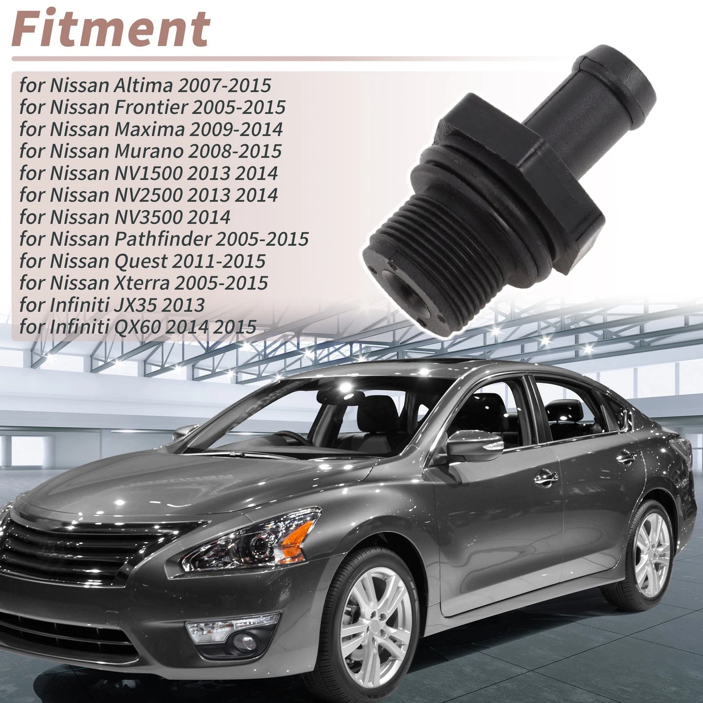 Set of 2 PCV Valve 118106N202/11810-EA200 for Nissan Altima (2007–2015)