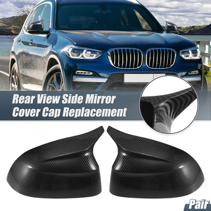 1 Pair Rearview Mirror Cover Overlay Carbon Fiber for BMW X3 G01 iX3 G08