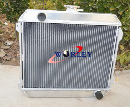 3-Row Aluminum Radiator with Fan for Nissan Datsun Stanza 510 610 710 720