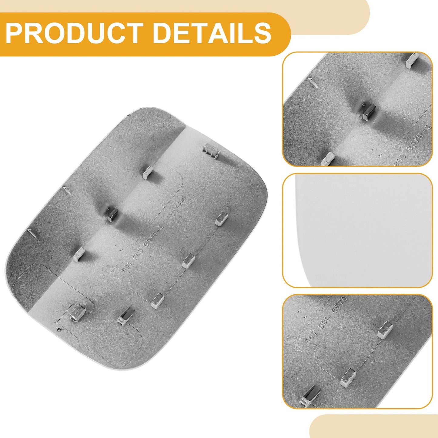 Fuel Tank Door Cap for Volkswagen Passat (2012–2018) White