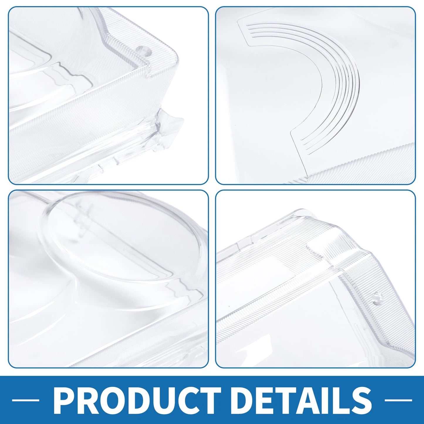 Pair Headlight Lens Covers for Land Rover Range Rover Sport (2005–2013)