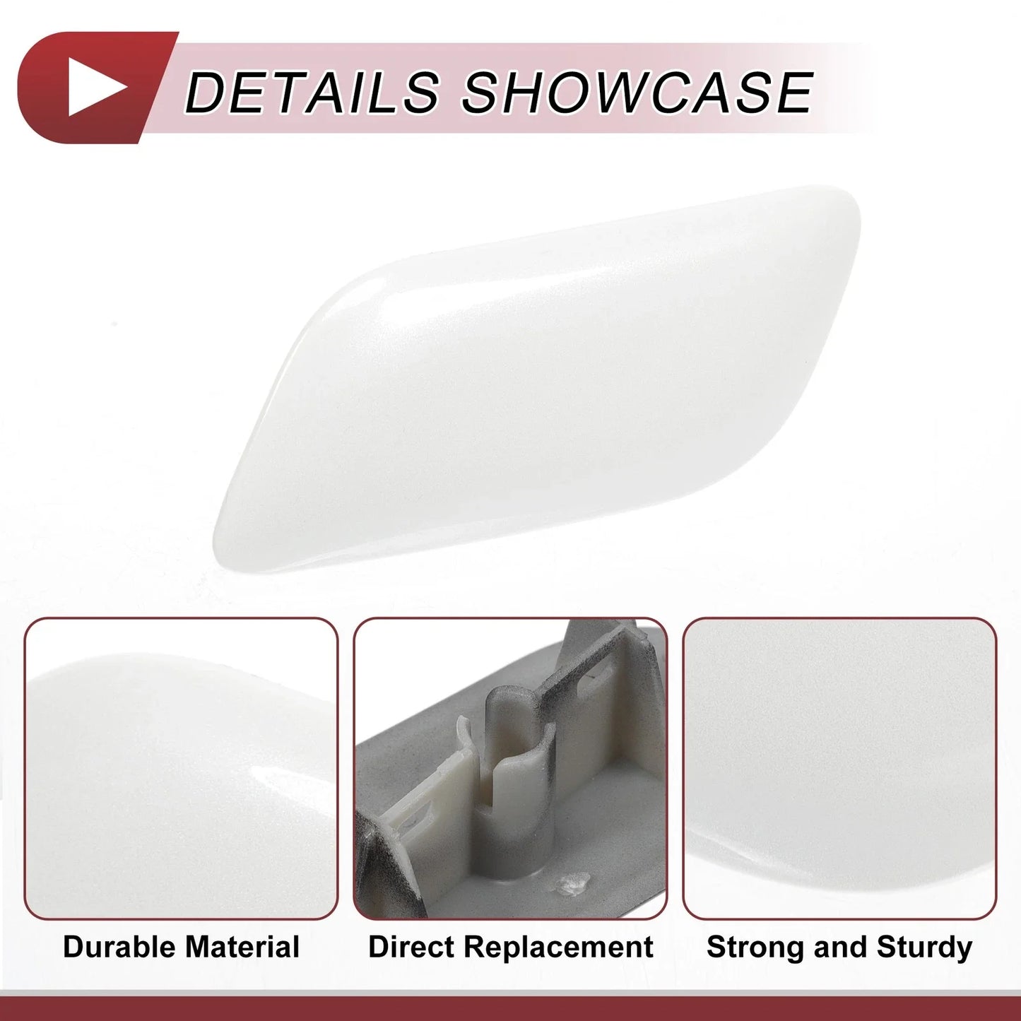 Front Left Washer Nozzle Cover for Lexus LX570 (2008-2011) - White 1 x Cap