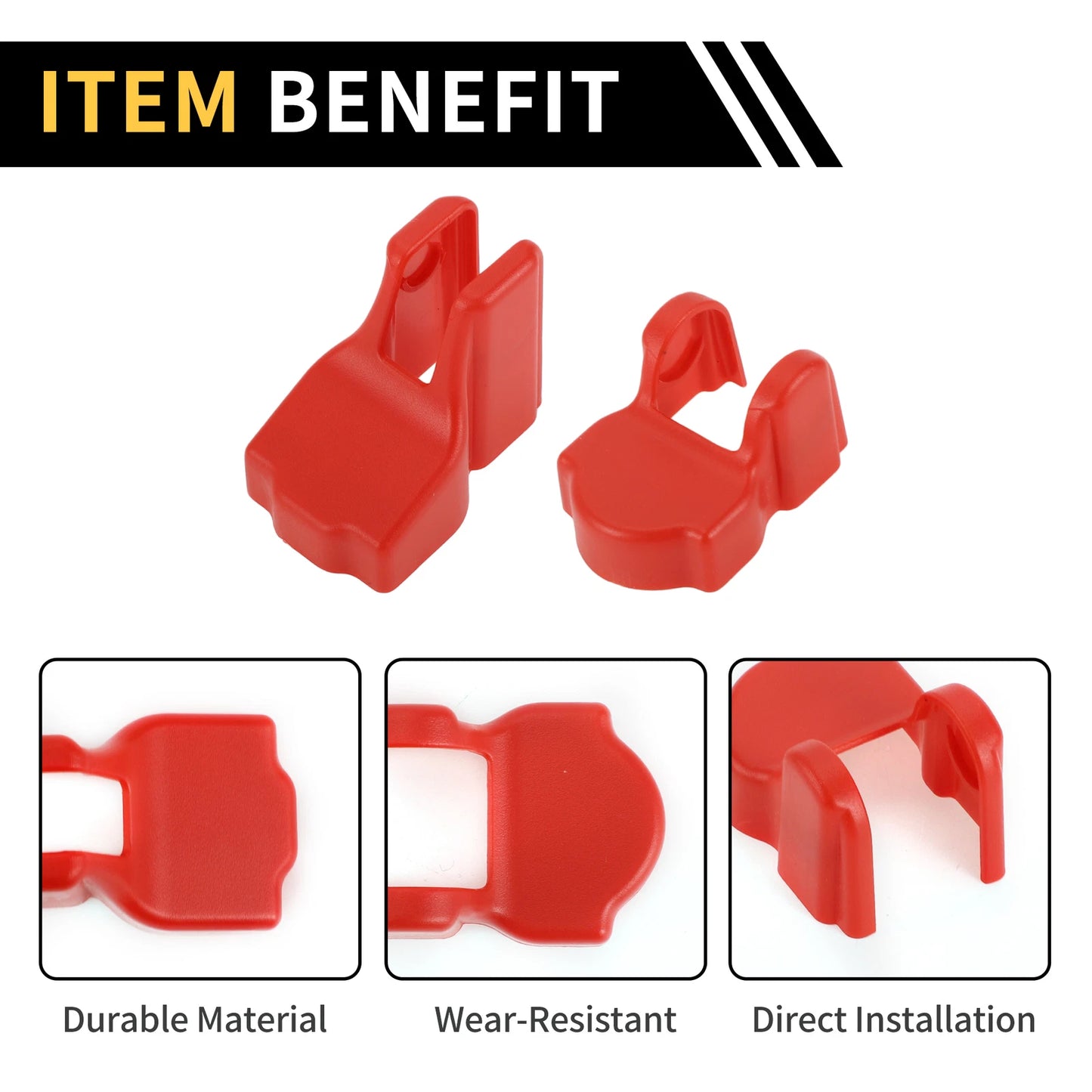 Door Limiting Cover Trim for Jeep Wrangler JL JLU (2018–2024) Red