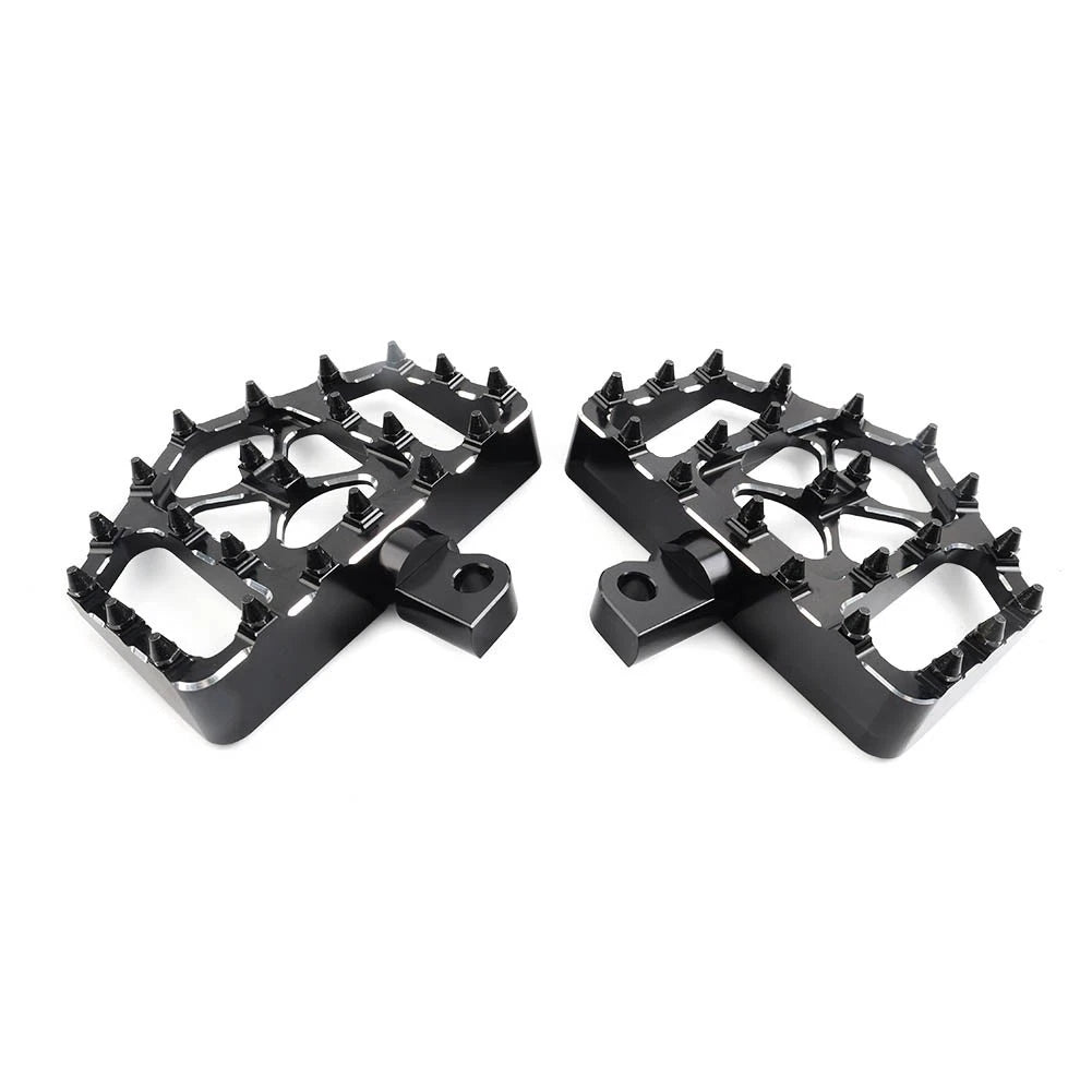 Wide Red Foot Pegs for Harley Touring Sportster Dyna (2010–2023)