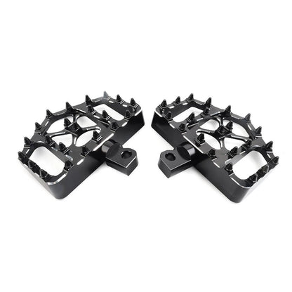 Wide Red Foot Pegs for Harley Touring Sportster Dyna (2010–2023)