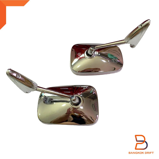 Chrome Fender Door Wing Mirrors for Ford F-100 F-Series Ranger (1962-1972)