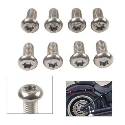 8 x Rear Fender Mounting Bolt Screws for Harley FLSTFI Softail Fat Boy (2000-2017)