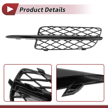 1 Pc Front Left Fog Light Grill for BMW X5 (2007-2010) Black