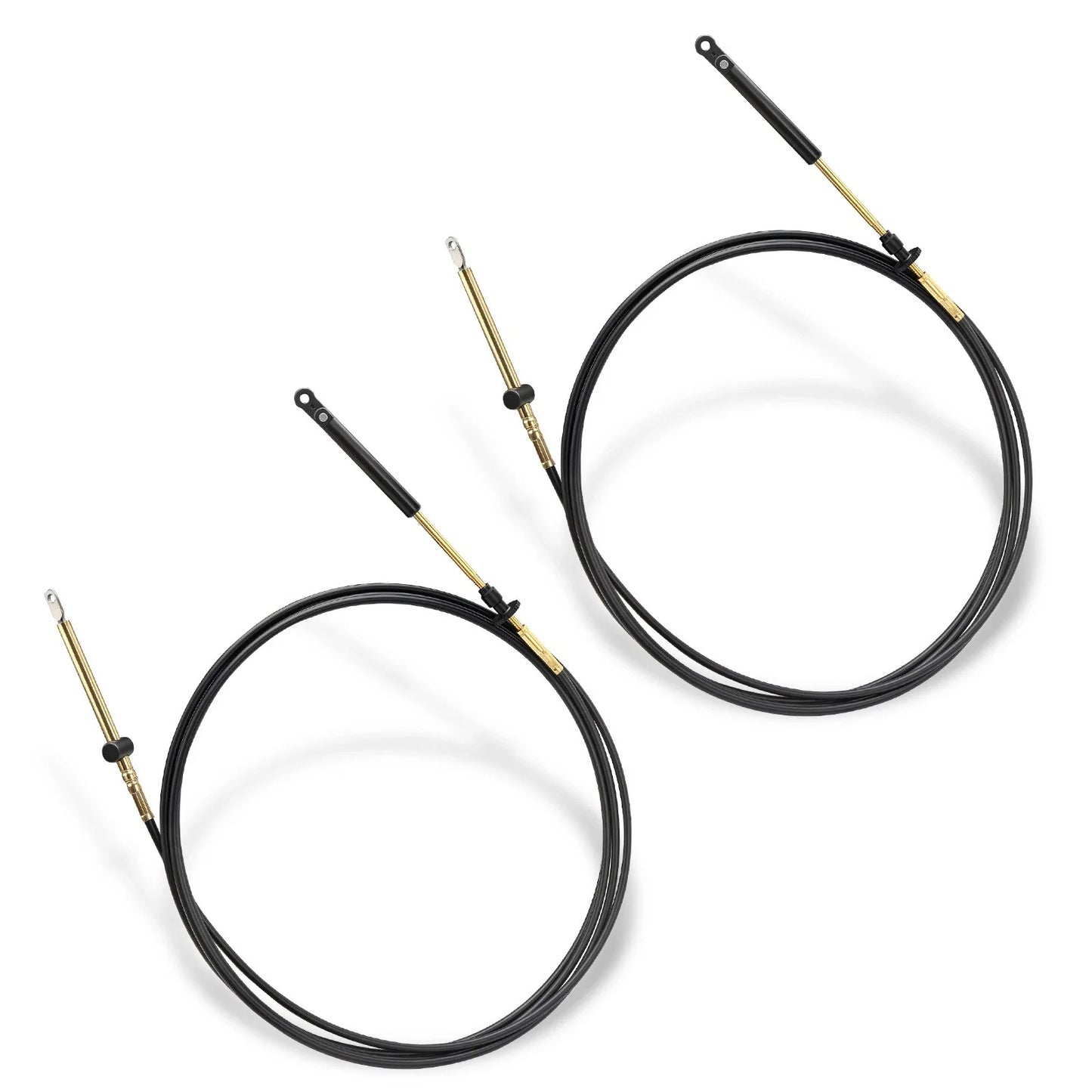 Throttle Control Cable 2 x for Johnson Evinrude OMC Snap-In TM Cables (1979–1981)