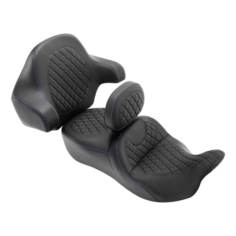 Black Driver & Passenger Seat Backrest for Harley CVO Street Glide (2014-2023)