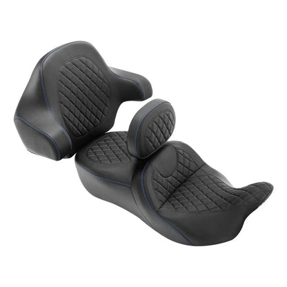 Black Driver & Passenger Seat Backrest for Harley CVO Street Glide (2014-2023)