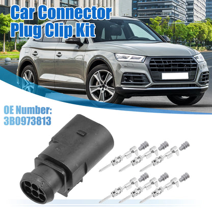 Set of 1 No.3B0973813 6 Pin Male Connector Adapter Plug for VW Golf Jetta Passat