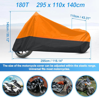 Motorbike Cover for Yamaha Scooter (Universal, Waterproof, 180T, XXXL)