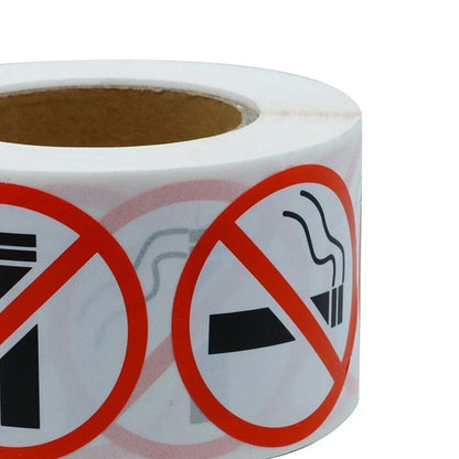 Roll / 500Pcs / No Logo Sign Restaurant Bus Shop Round Sticker