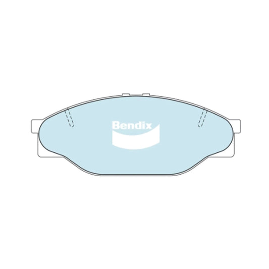 Set of 4 Bendix HD Front Disc Brake Pads for Toyota Hilux (1997–2005)