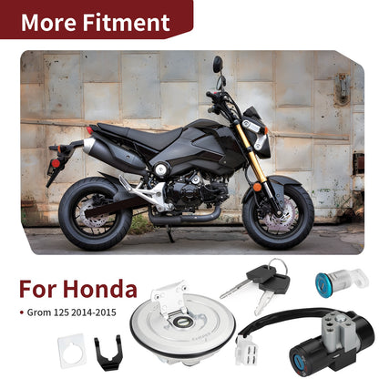 Ignition Switch and Key Lock Set for Honda Grom 125 (2014–2015)
