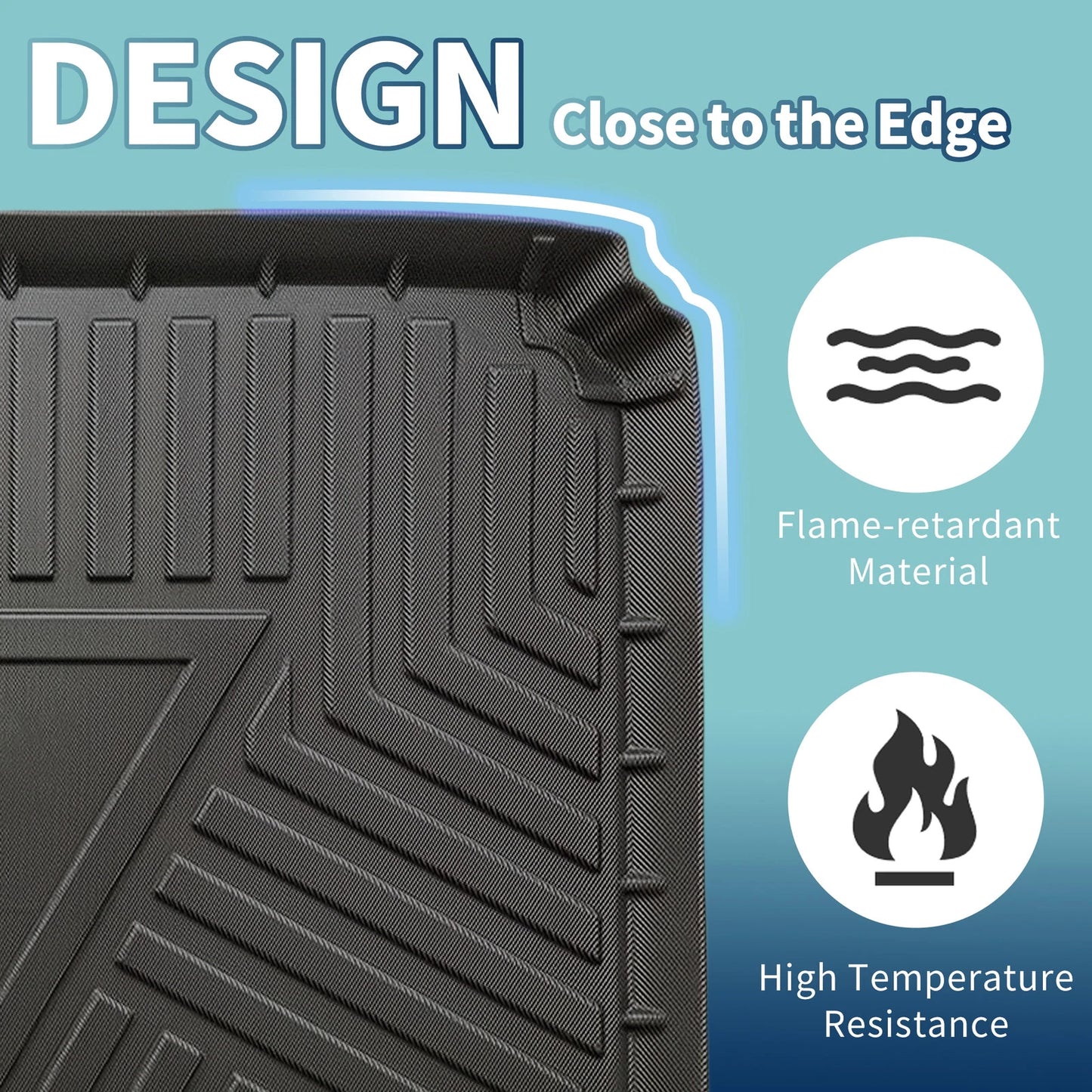 Cargo Liner Rear Trunk Mat for Buick Encore (2013–2022) & Chevrolet Trax (2014–2022) TPE