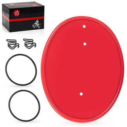 Red Front Side Number Plate & Mount Clips Bands Kit for Honda Z50R (1979–1987)