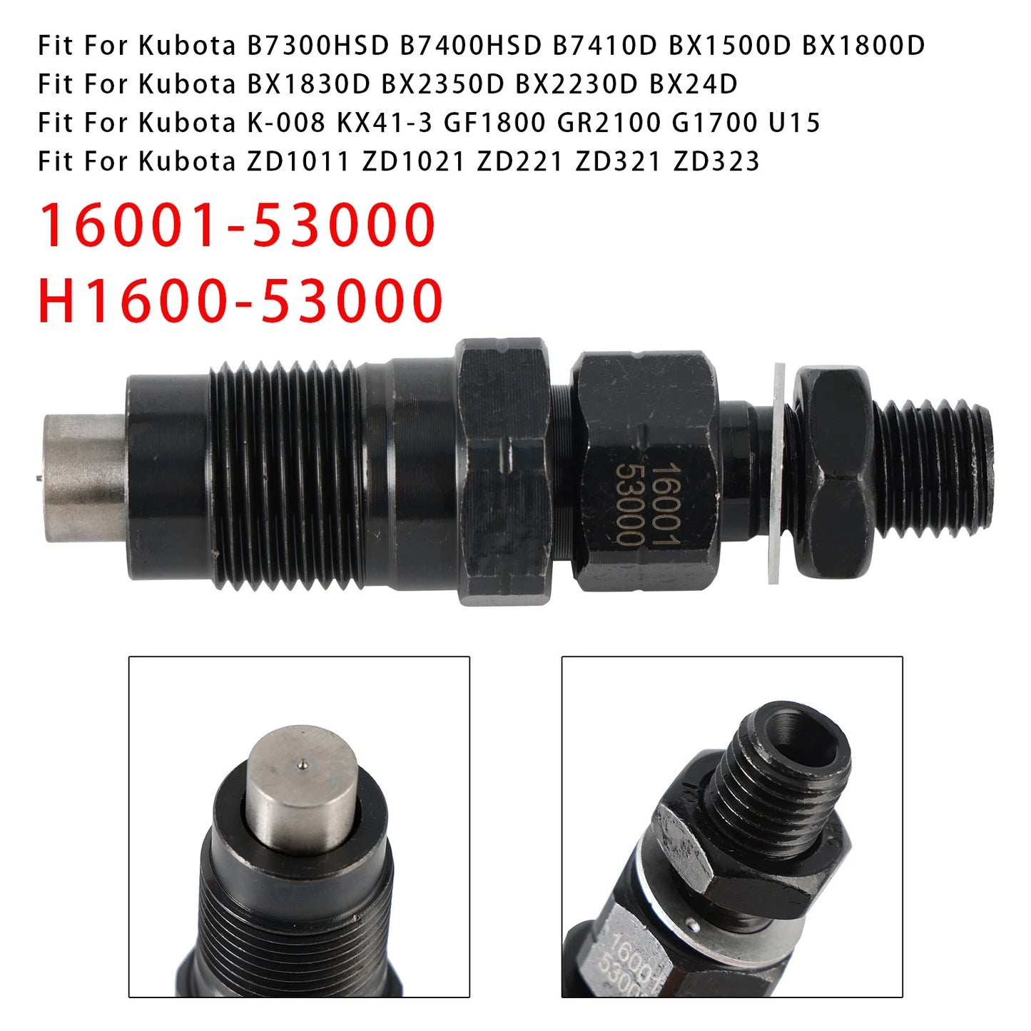 Fuel Injector for Kubota GF1800E BX2350D (16001-5300)