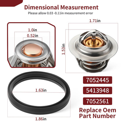 Thermostat with O-Ring for Polaris Sportsman XP 1000 Touring (2015–2025)